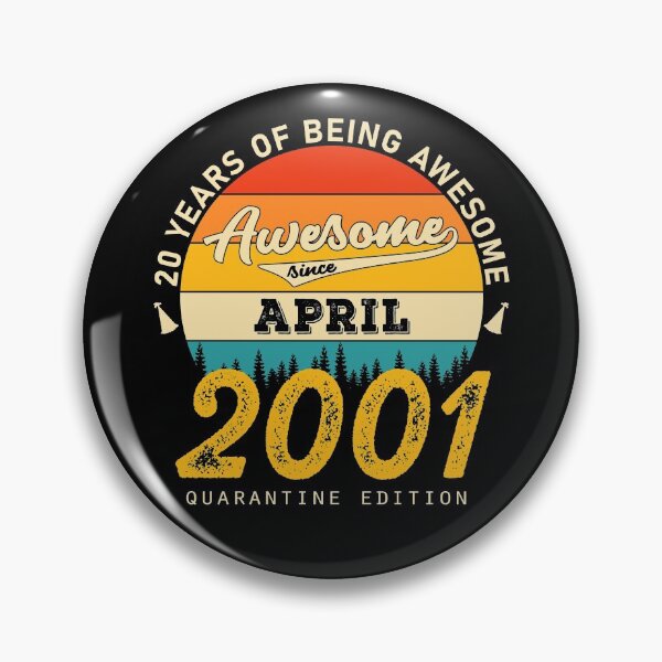 Item preview, 20 Years of Being Awesome Since 2001 April designed and sold by TrendingTees4u.
