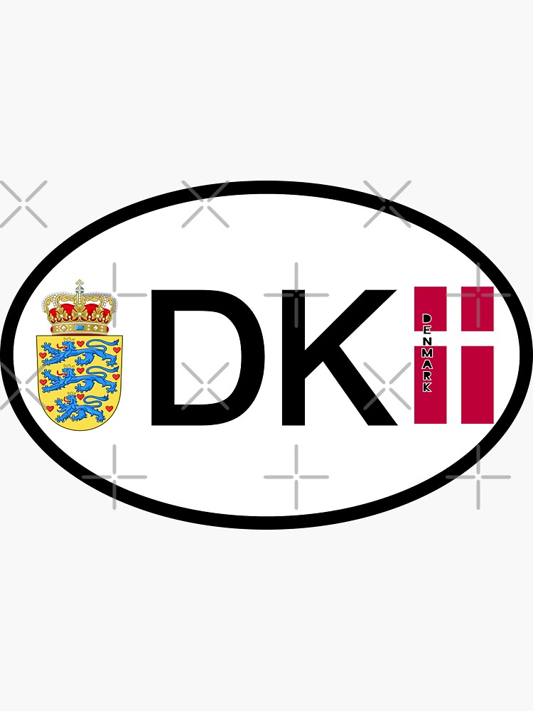 "Denmark Country code vehicle registration " Sticker by HAKVS Redbubble