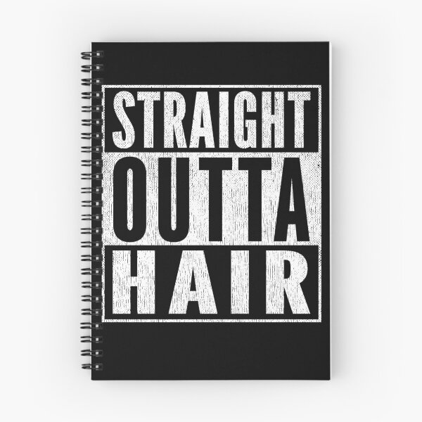 Item preview, Cita divertida del tipo calvo de Straight Outta Hair designed and sold by PandaPope.
