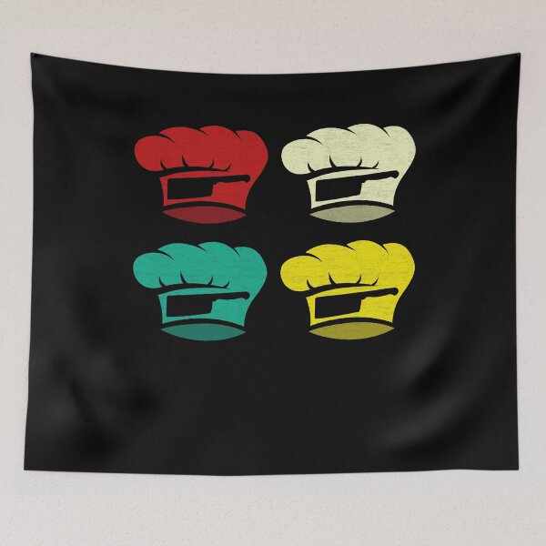 Item preview, Vintage Kitchen Knife and Chef Hat Toque Chef Cooking designed and sold by ShopTheStyle.