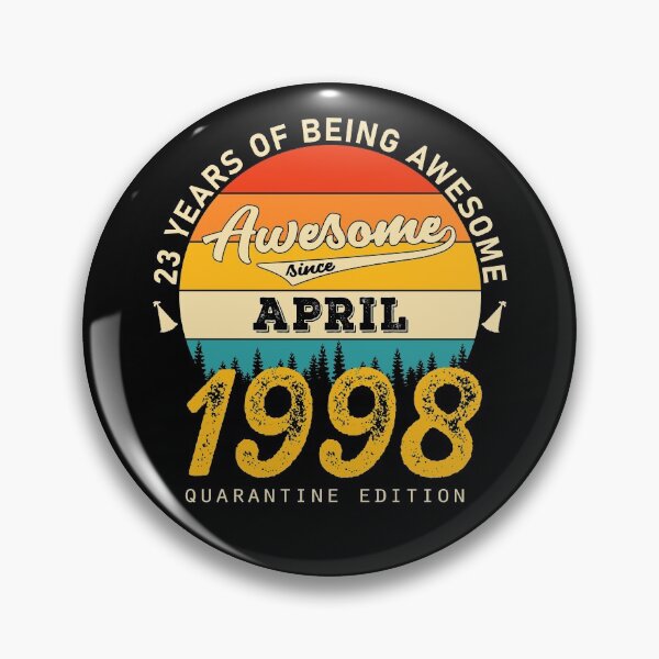 Item preview, 23 Years of Being Awesome Since 1998 April designed and sold by TrendingTees4u.