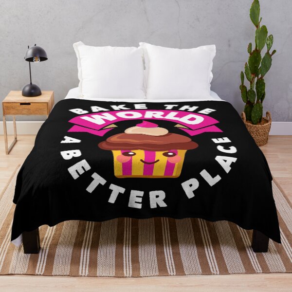 Item preview, Bake The World A Better Place Cupcake Baking Confectionery designed and sold by ShopTheStyle.