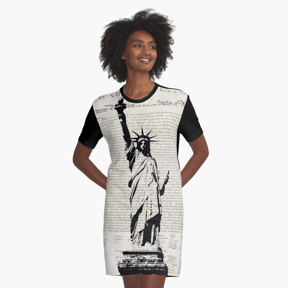 United We Stand Graphic T-Shirt Dress