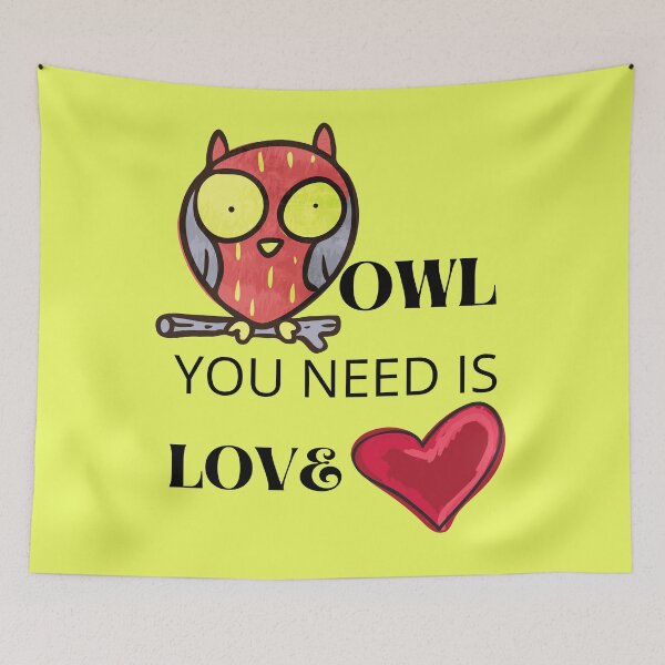 Item preview, OWL YOU NEED IS LOVE designed and sold by Zebra-fashion.