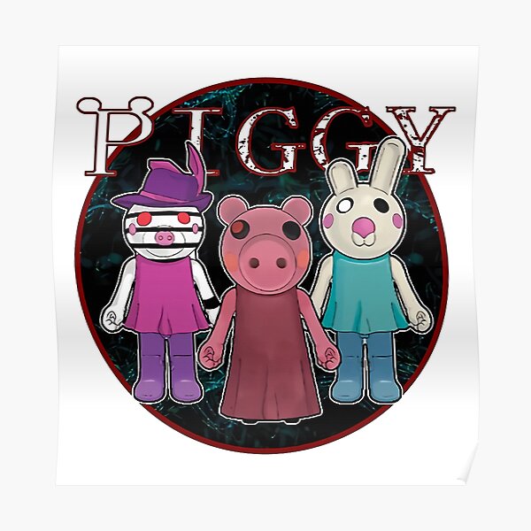 Piggy Game Posters Redbubble - piggy game roblox characters
