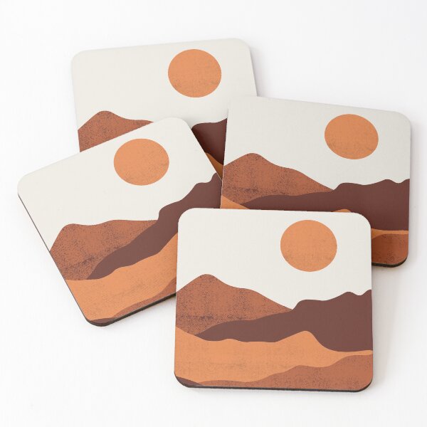 Item preview, Neutral Brown Mountain Lines designed and sold by NaomiBalog.