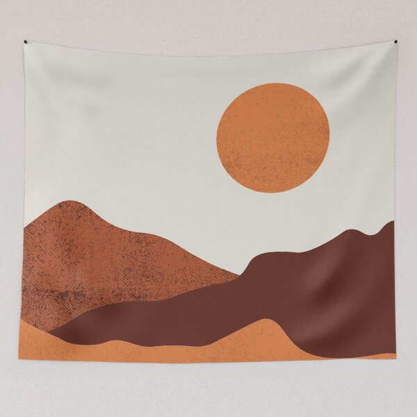 Item preview, Neutral Brown Mountain Lines designed and sold by NaomiBalog.