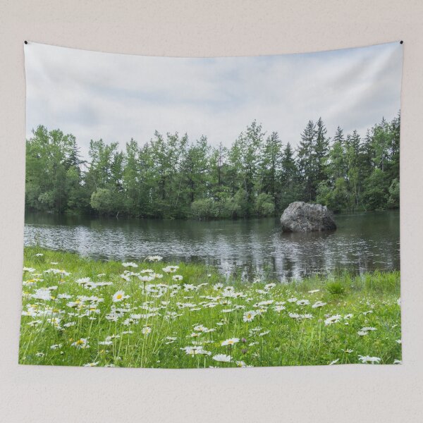Item preview, Splendid Daisy Meadow - Summertime Forest Lake Idyll designed and sold by Georgia Mizuleva.