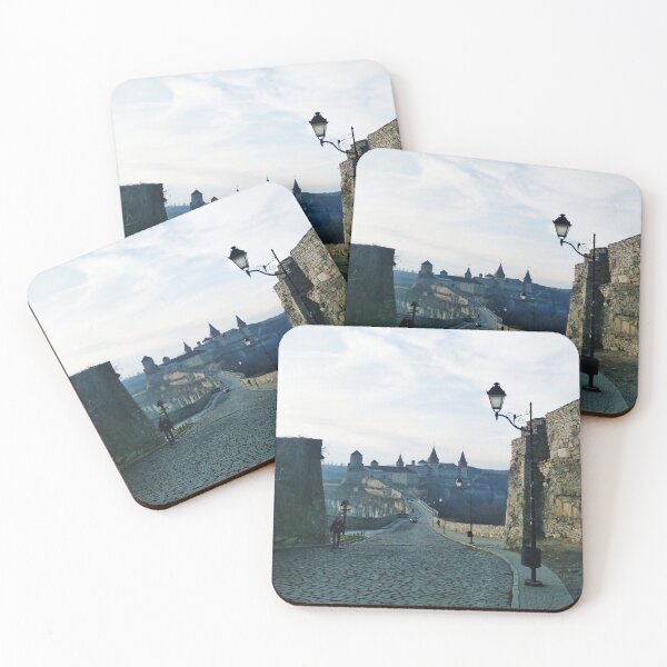 Item preview, Old fortress against the background of the blue cloudy sky, Kamenets-Podolsky, Ukraine  designed and sold by helenkaiy.