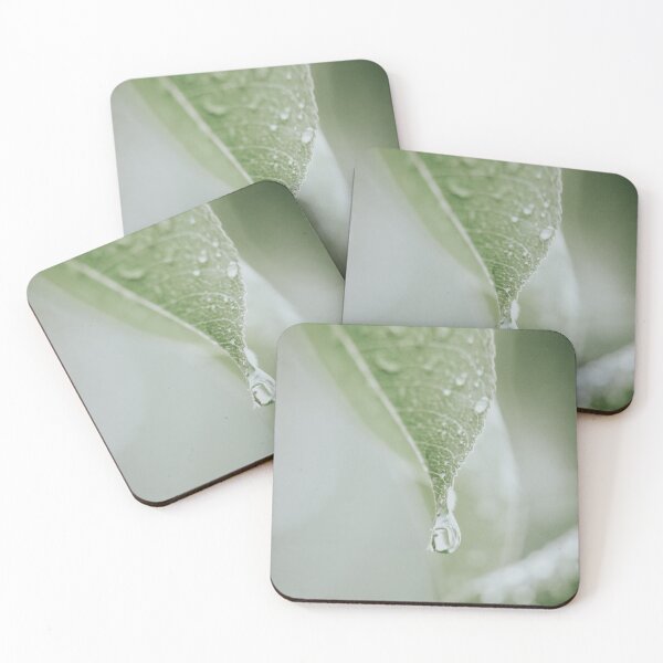 Item preview, Leaf Drop Photo | Plantlife Close-up Photography | Raindrop Hanging On Leaf designed and sold by Melissa Peltenburg.