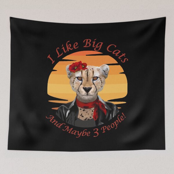 Item preview, I like big cats and maybe 3 people designed and sold by Disera88.
