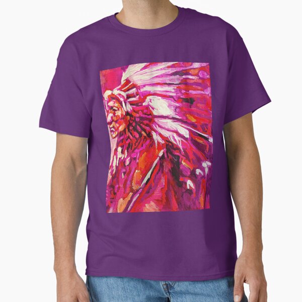Item preview, Indian Chief in pink and orange designed and sold by RayStephenson.