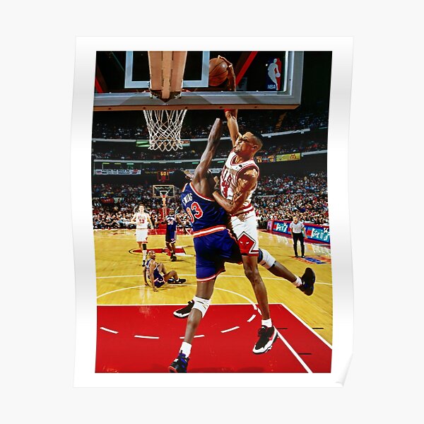 john starks the dunk Poster for Sale by mohminks