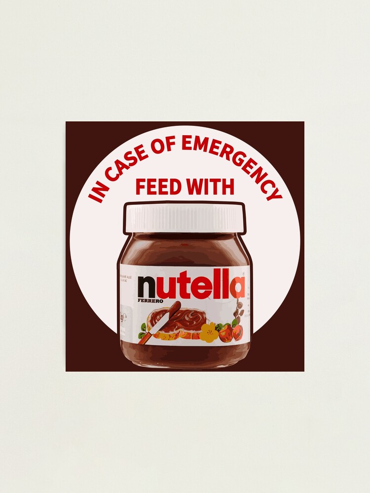 In Case Of Emergency Feed With Nutella Leggings for Sale by