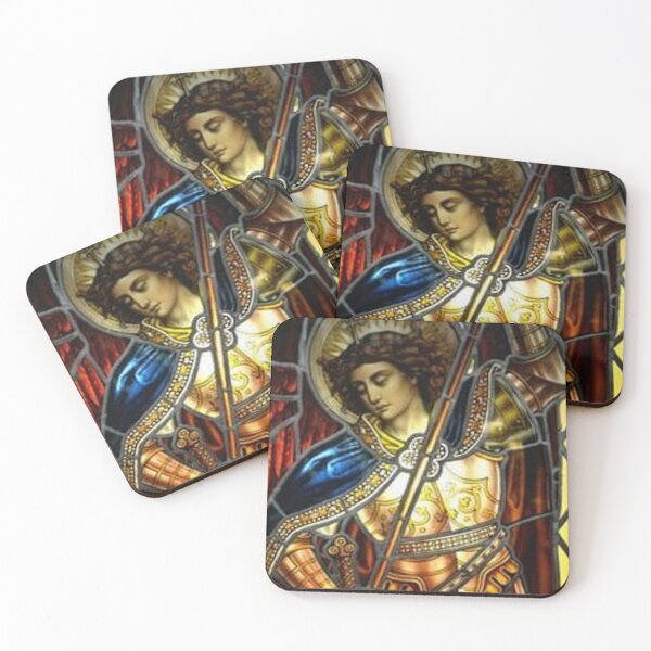 Item preview, Saint  Michael Archangel from stained glass window designed and sold by Angelkrs.
