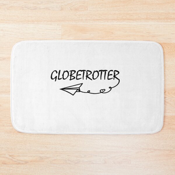 Item preview, Classic Globetrotter sign with intricate black and white paper aeroplane heart sign intertwined with black and white minimalistic quote vintage typography designed and sold by Deegital18.