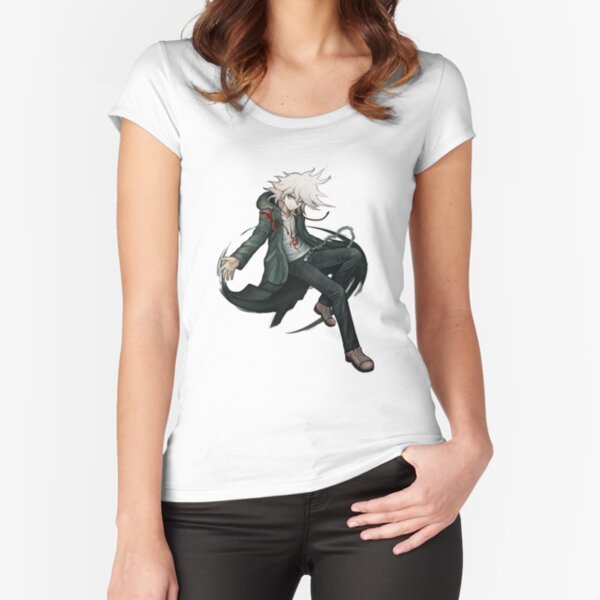 Nagito Komaeda Fitted Scoop T-Shirt