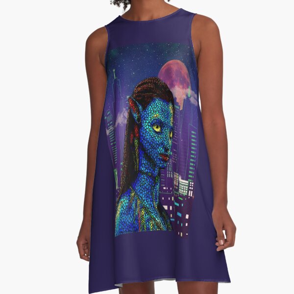 Neytiri in Newyork City A-Line Dress