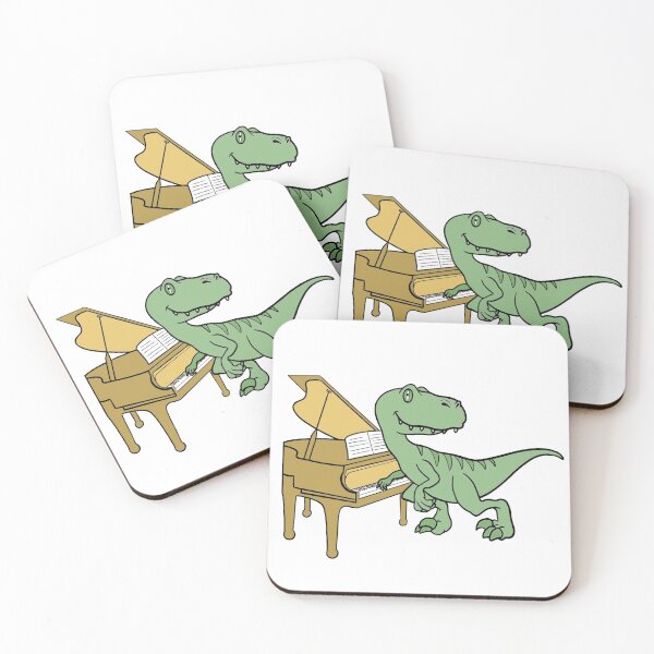 Item preview, Piano Playing Raptor - Dinosaur - Musical Instrument designed and sold by iHeartDinosaurs.