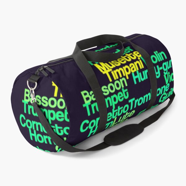 Item preview, Baroque Musical Instruments Wordcloud Green designed and sold by DesignsofNote.