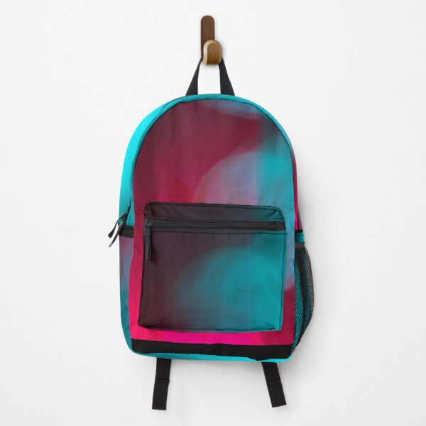 Item preview, Pink and turquoise color asymmetrical foggy lights in the dark designed and sold by FCEalin.