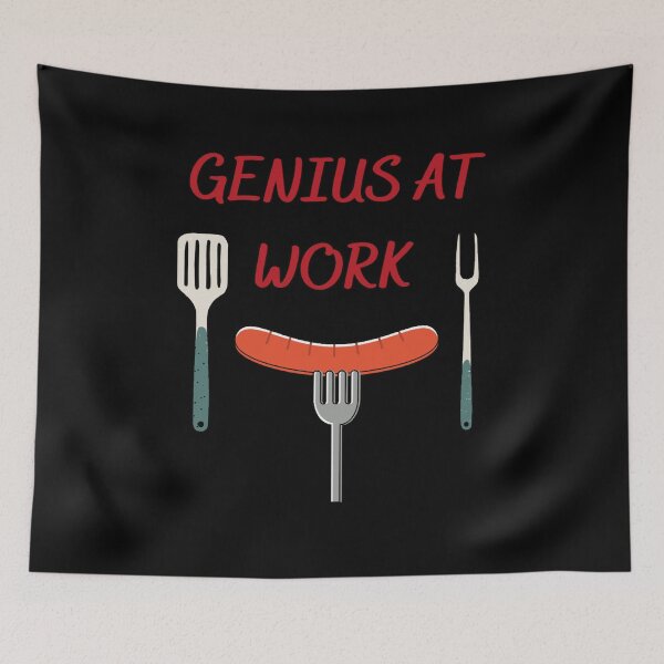 Item preview, Genius at Work - BBQ designed and sold by zareworks.