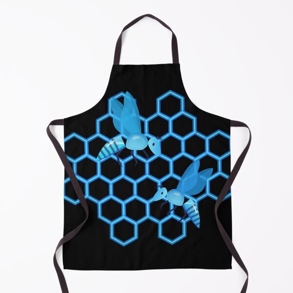 Item preview, robot bees in a neon beehive designed and sold by indiVisibl.