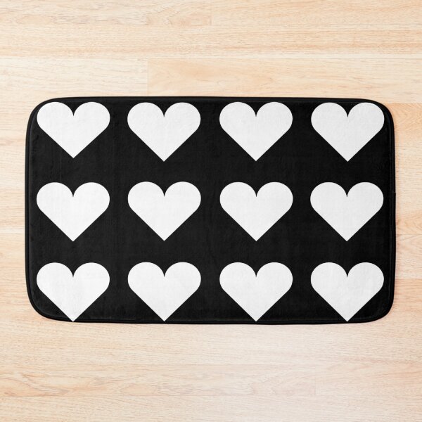 Item preview, Large WHITE & BLACK LOVE HEARTS designed and sold by RachelMacht.