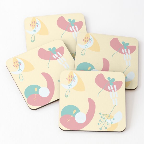 Item preview, Abstract doodles nature flowers colorful shapes designed and sold by JaneLuka.