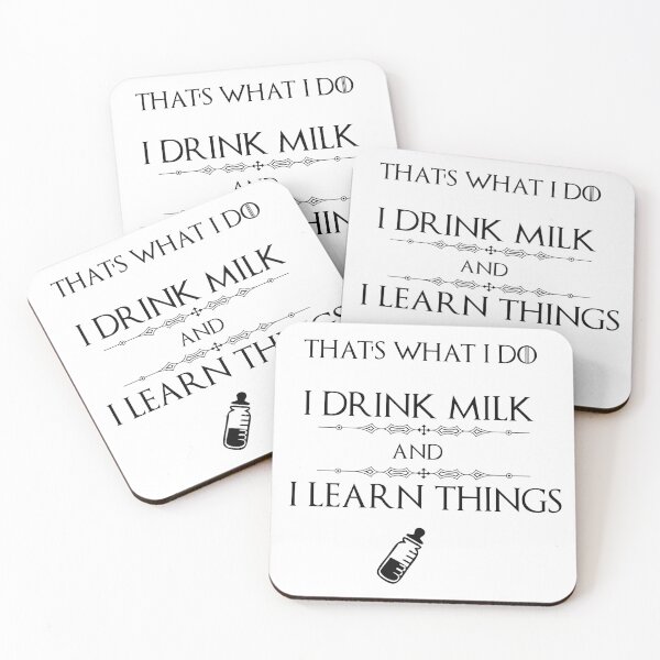 Item preview, I drink milk and I learn things designed and sold by laetwina.