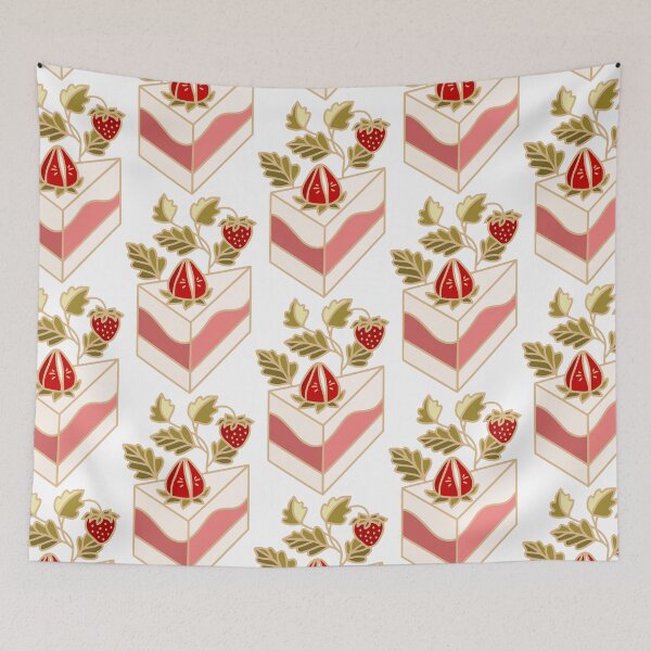 Item preview, Pink Strawberry Milk and Vanilla Cake designed and sold by artflorara.