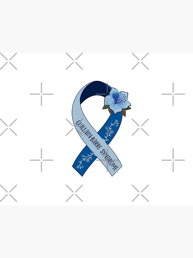 Guillain Barre Syndrome Awareness Ribbon Sticker - 5 Inch Vinyl Decal For Car Laptop Window