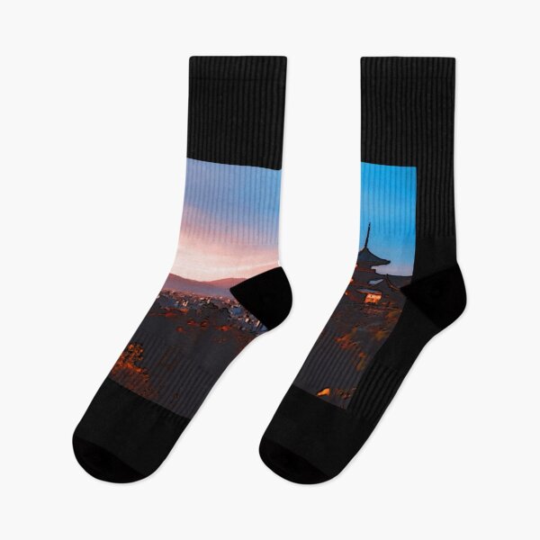 Item preview, Japanese temple and mountains in the background designed and sold by shodark.
