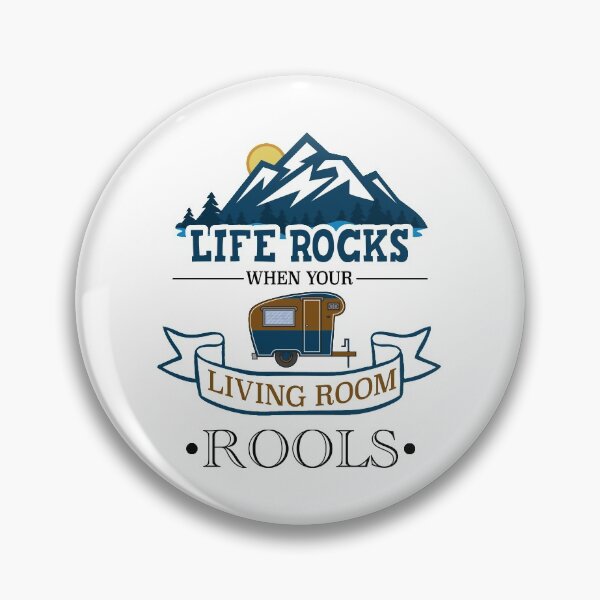 Item preview, Life Rocks When Your Living Room Rolls Funny Illustration Camper Van designed and sold by KO-Design.