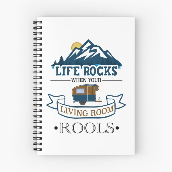Item preview, Life Rocks When Your Living Room Rolls Funny Illustration Camper Van designed and sold by KO-Design.