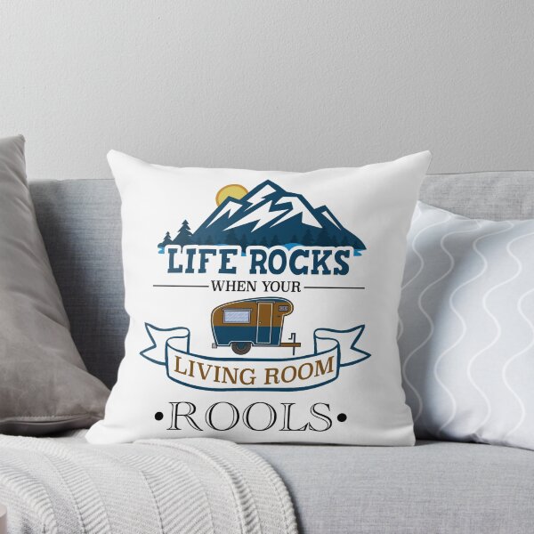 Item preview, Life Rocks When Your Living Room Rolls Funny Illustration Camper Van designed and sold by KO-Design.