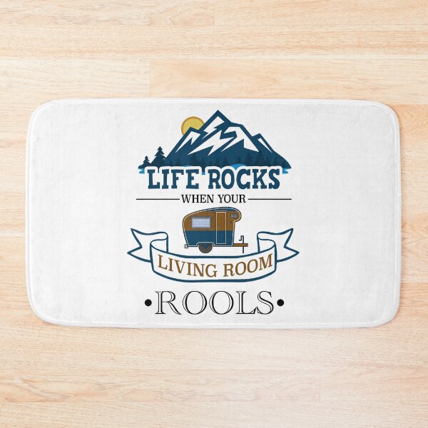 Item preview, Life Rocks When Your Living Room Rolls Funny Illustration Camper Van designed and sold by KO-Design.