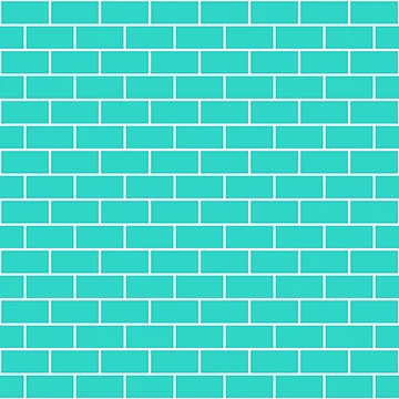 Artwork thumbnail, Turquoise Brick Pattern by Rizwana Khan