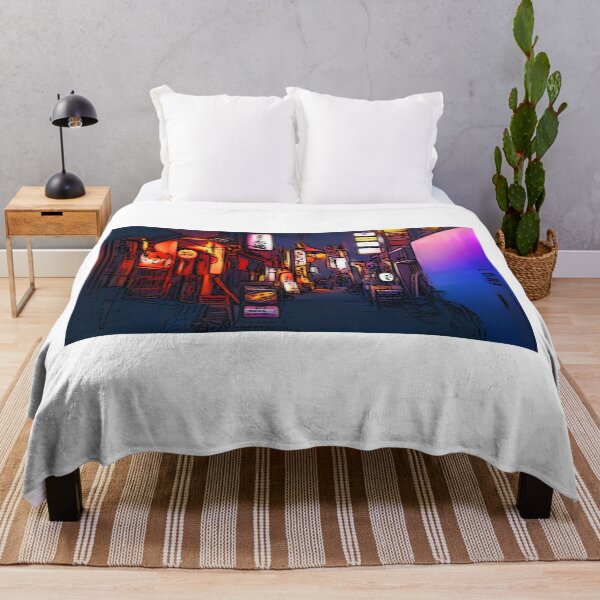 Item preview, Japan tokyo restaurant, neon japanese street at night designed and sold by shodark.