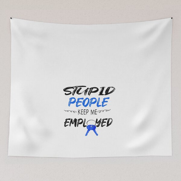 Item preview, stupid people keep me employed Funny Unique Police t-shirt Gift Probation Officer Gift , Warden Shirt, Gift For Prison Guard, Penitentiary Guard designed and sold by Ikgha.