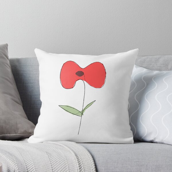 Item preview, Simple line flower - red designed and sold by pygmycreative.