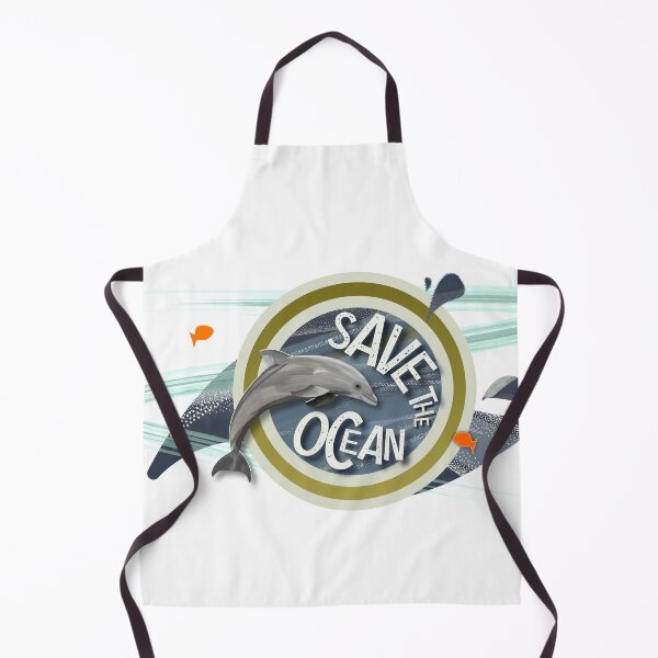 Item preview, Save our Oceans - Bottlenose dolphin save the seas for wild open water swimmers - Caroline Laursen Original designed and sold by Caroline Laursen.