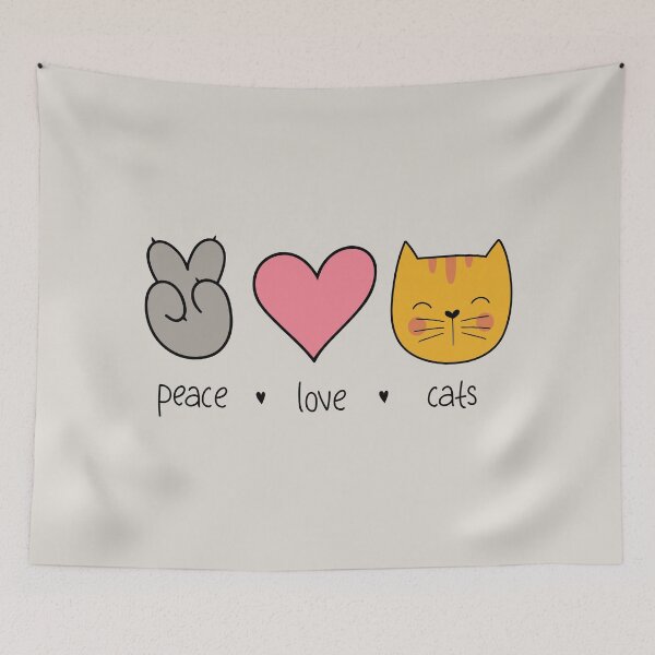 Item preview, Peace love cat. Cats lover designed and sold by IrinaOstapenko.