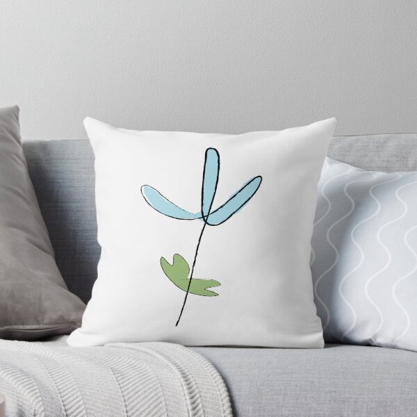 Artikelvorschau, Simple line flower - blue entworfen und verkauft von pygmycreative.