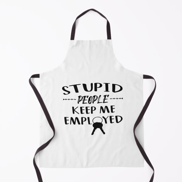 Item preview, stupid people keep me employed Funny Unique Police t-shirt Gift Probation Officer Gift , Warden Shirt, Gift For Prison Guard, Penitentiary Guard designed and sold by Ikgha.