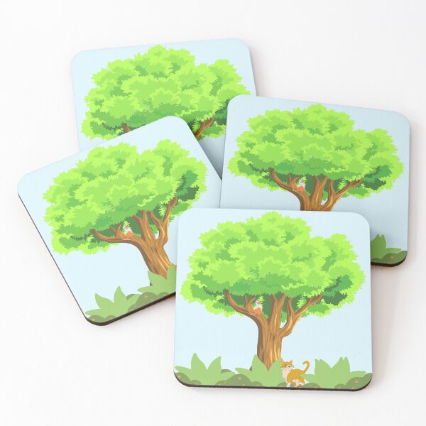 Item preview, cats hanging out by the tree designed and sold by MJSemedo.