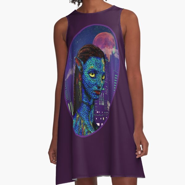 Neytiri in Newyork City 2 A-Line Dress