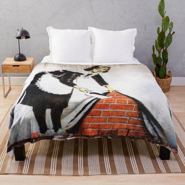 Item preview, Banksy Maid - Sweep It Under The Carpet | Original Mural designed and sold by WE-ARE-BANKSY.