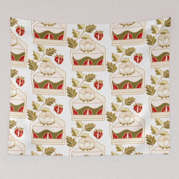 Item preview, Strawberry & Green Tea Cake designed and sold by artflorara.