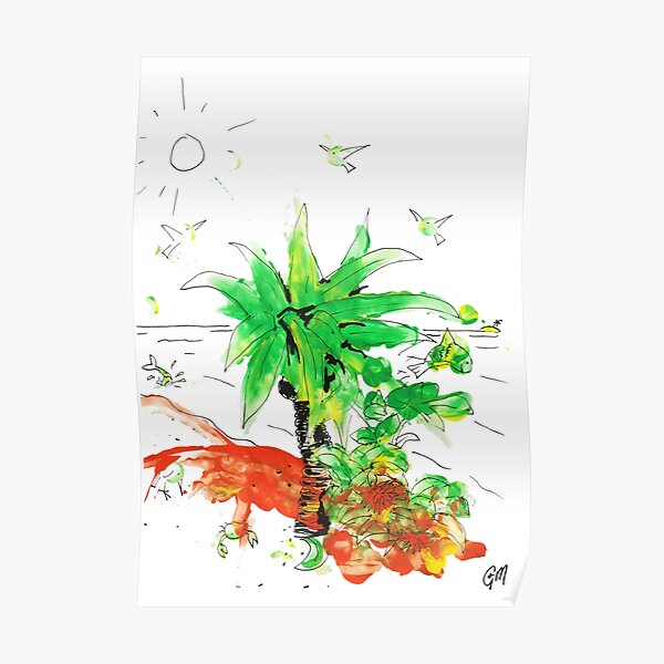 Friendly Fish Island Poster